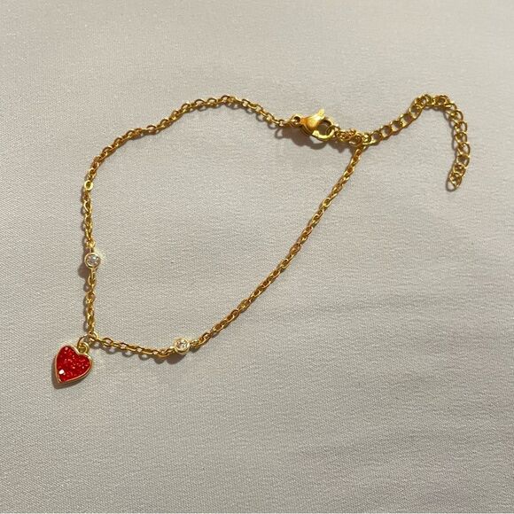 NEW Hello Molly 18K Gold Plated Heart Bracelet - Picture 2 of 4